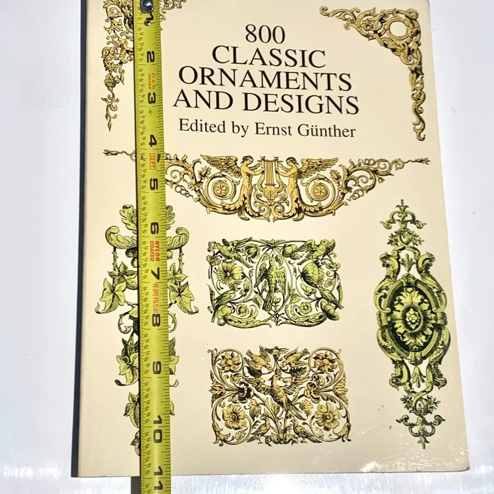 Classic 1843 Ornaments and Designs Book - Cream & Gold Cover from 1999